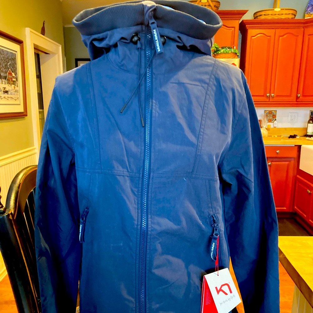 Kari Tara Peregrine Jacket S navy blue new with tags $150 retail